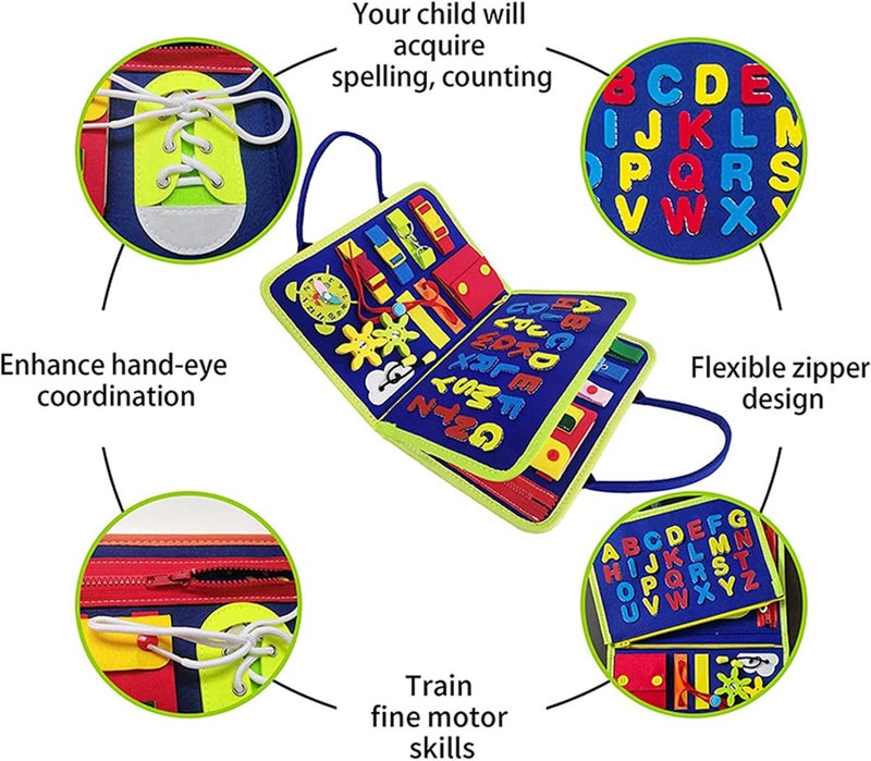 Beauenty Montessori Busy Board for Toddlers - Image 3